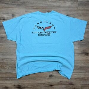 blue corvette club graphic tee